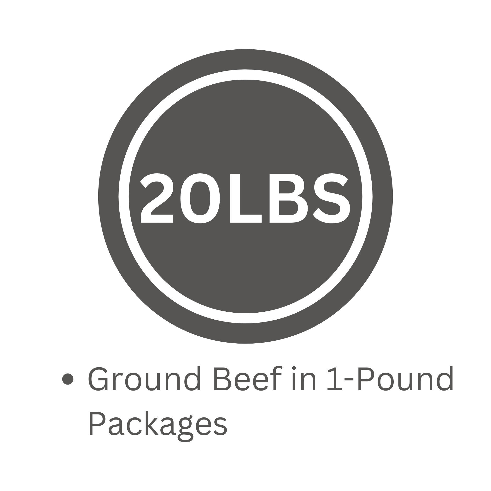 GrassFed Ground Beef Box Dry Fork Creek Farms, LLC